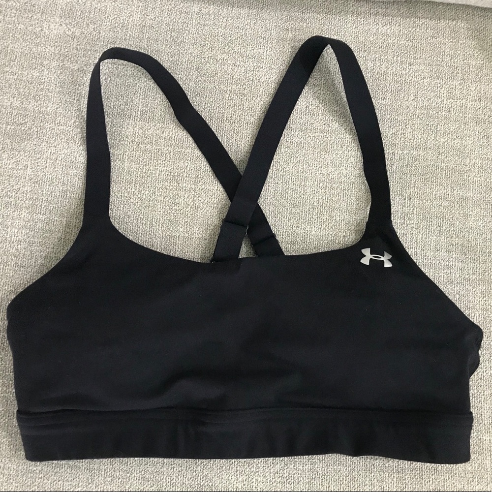 Black Under Armour sports bra in great shape